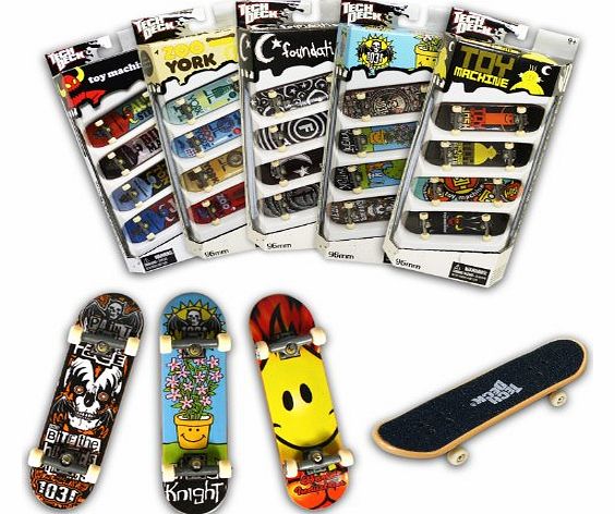 Tech Deck 96mm Boards - 4 Pack (Types May Vary)