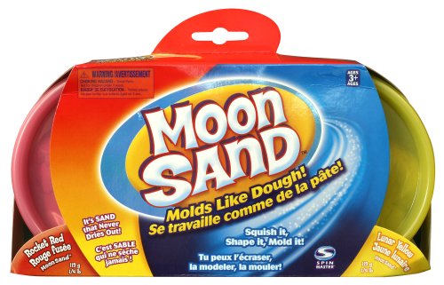 Spinmaster Moon Sand Double Coloured Sand Refill - Rocket Red & Lunar Yellow