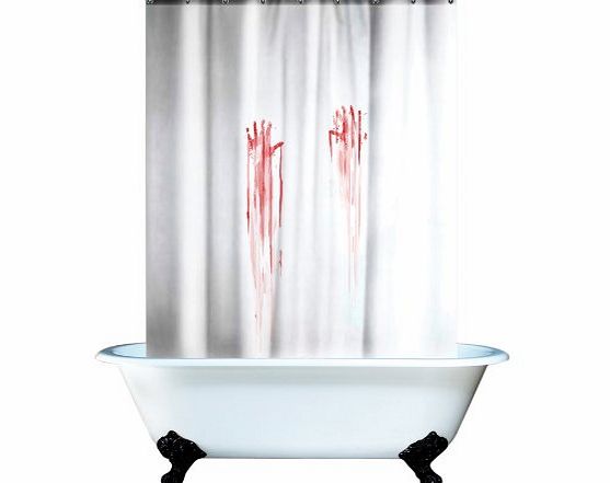Spinning Hat Blood Bath Shower Curtain