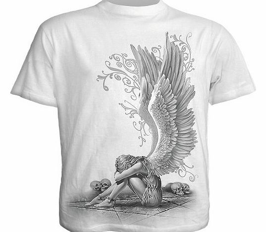 Spiral - Men - ENSLAVED ANGEL - T-Shirt White - Medium