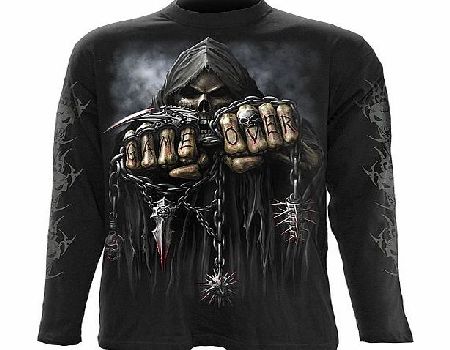 Spiral - Men - GAME OVER - Longsleeve T-Shirt Black - Large