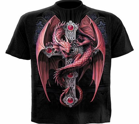 Spiral - Men - GOTHIC GUARDIAN - T-Shirt Black - Medium