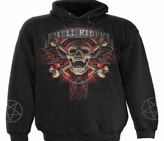 - Men - HELL RIDER - Hoody Black - XX-Large