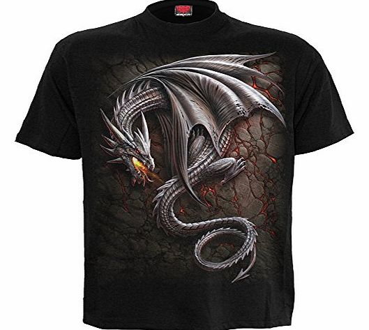 Spiral - Men - OBSIDIAN - T-Shirt Black - Medium
