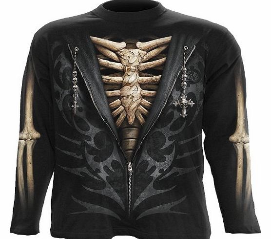 Spiral - Men - UNZIPPED - Longsleeve T-Shirt Black - Medium