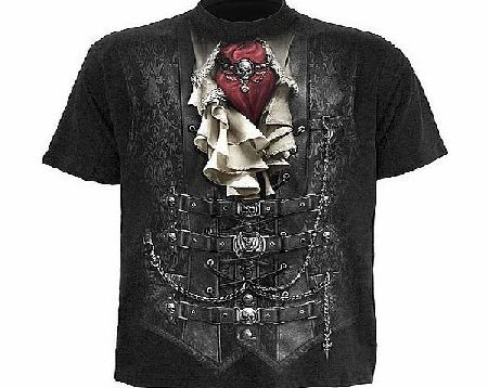 Spiral - Men - WAISTED - T-Shirt Black - Large