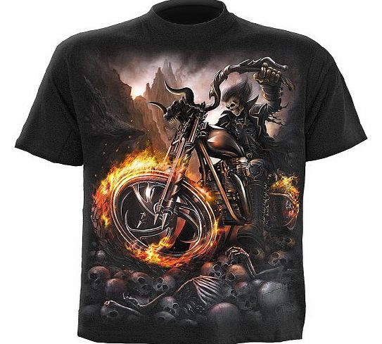 Spiral - Men - WHEELS OF FIRE - T-Shirt Black - Large