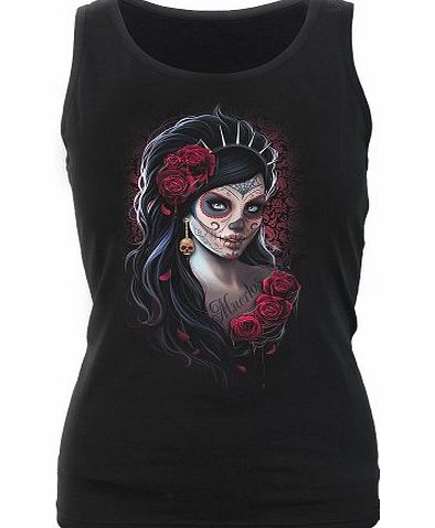 Spiral - Women - DAY OF THE DEAD - Razor Back Top Black - Large