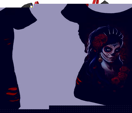 Spiral Direct  Muerto Day of the Dead 2 in 1 Top Sizes S M L XL 8 10 12 14 16 (Medium 10/12)
