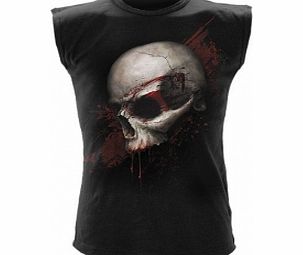 Spiral Skull Shock Sleeveless T-Shirt Large