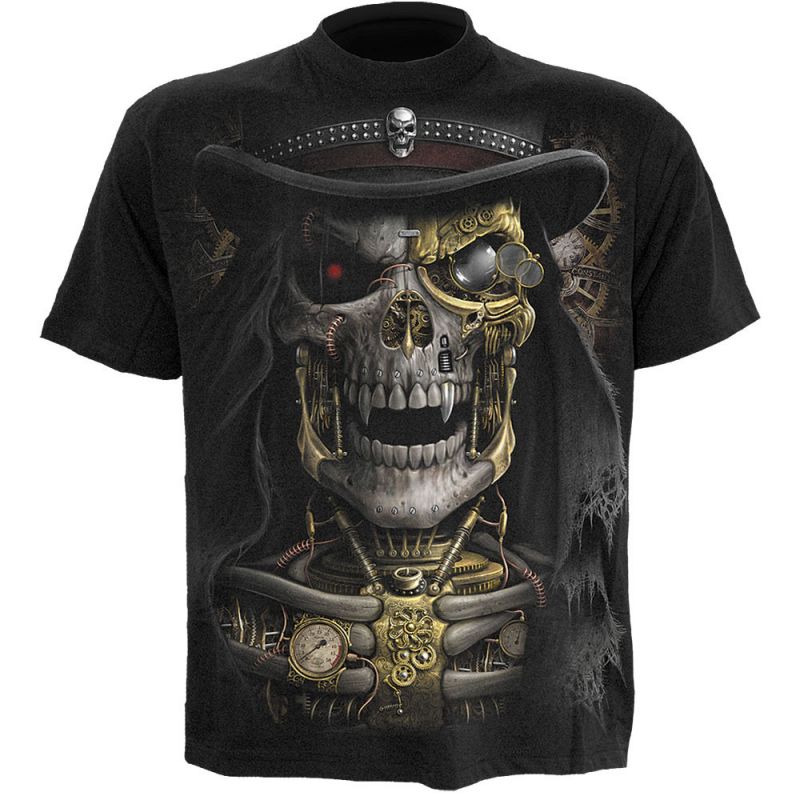 Spiral Steam Punk Reaper T-shirt Short Sleeve
