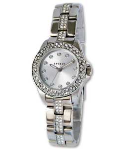 Ladies Stone Set Case and Bracelet Watch