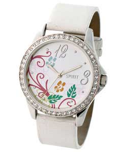 Ladies Watch with Flower Dial