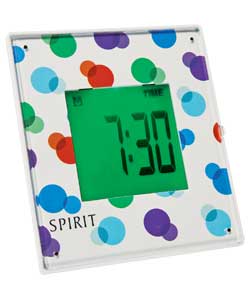 Touch Sensitive Multi-colour LCD alarm clock