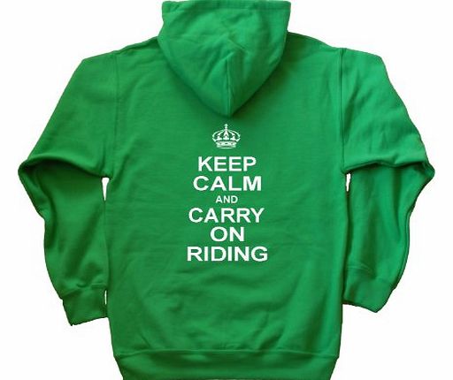 Splash Keep Calm and Carry On Riding Hoodie