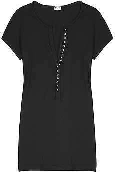 Splendid Button front t-shirt