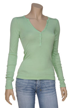 Mint Green Henley Top by Splendid