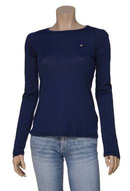 Navy Blue light Jersey Pocket Top by Splendid