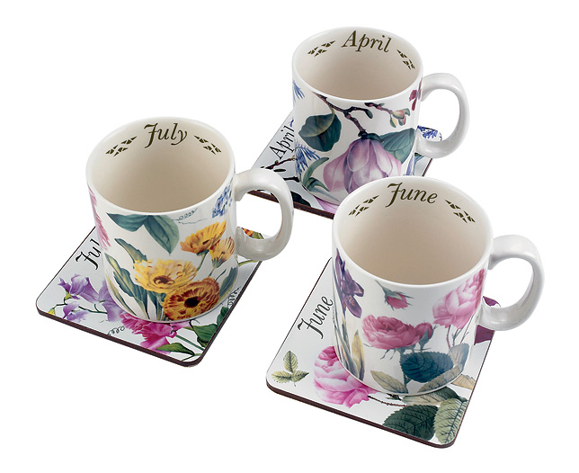 spode January Mug and Coaster
