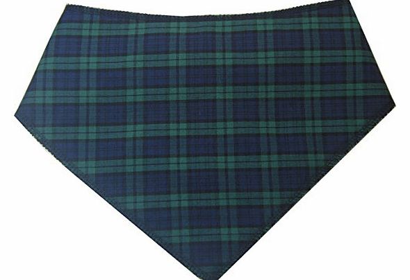 Spoilt Rotten Pet Black Watch (BLUE) TARTAN Branded Bandana. Small Size Generally Fits Cocker Spaniel and Bichon Frise Sized Dogs. Neck Size 12`` to 16`` Gorgeous Range of Patterns & Colours Availab