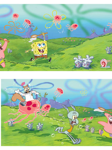 Spongebob Squarepants 7 Self Adhesive Wallpaper Border