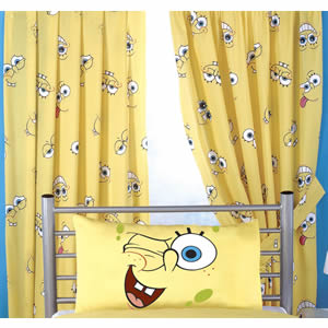 Spongebob Squarepants Curtains - Face (54 inch