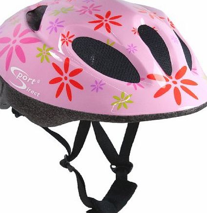 Sport Direct 11 Vent Helmet Kids Pink 47-53cm