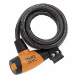 Sport Direct Sekura Coil Bike Lock with Bracket and Free LED Key - 10mm x 185cm