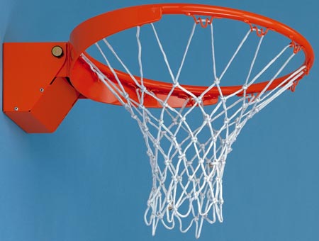 Folding basketball basket