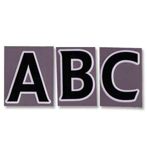 07-13 FAPL Replica Size Letters - Black - 47mm