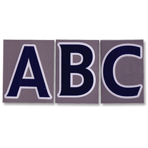 07-13 FAPL Replica Size Letters - Navy