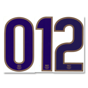 SportingID 08-10 Barcelona Away Official Back Number Only