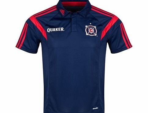 Sports Licensed Division of the adidas Group LLC Chicago Fire Climalite Polo Navy G88393