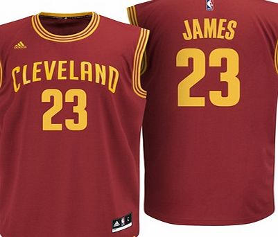 Sports Licensed Division of the adidas Group LLC Cleveland Cavaliers Road Replica Jersey - Lebron