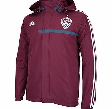 Sports Licensed Division of the adidas Group LLC Colorado Rapids Rain Jacket Purple Z18734