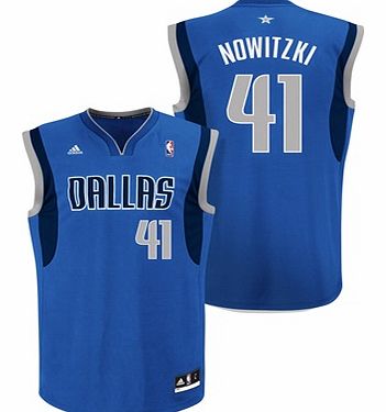 Sports Licensed Division of the adidas Group LLC Dallas Mavericks Road Replica Jersey - Dirk