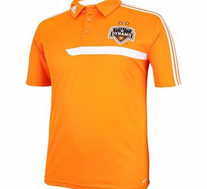 Sports Licensed Division of the adidas Group LLC Houston Dynamo Climalite Polo Orange Z55818