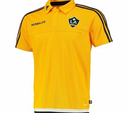 Sports Licensed Division of the adidas Group LLC LA Galaxy Climalite Polo Gold 1858A-SGE