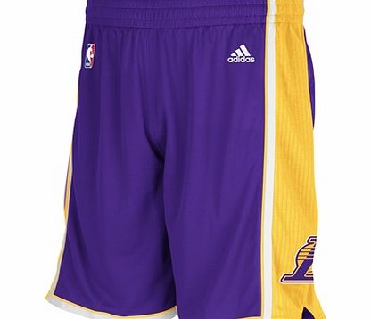 Sports Licensed Division of the adidas Group LLC Los Angeles Lakers Road Swingman Shorts - Mens