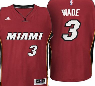 Sports Licensed Division of the adidas Group LLC Miami Heat Alternate Swingman Jersey - Dwyane