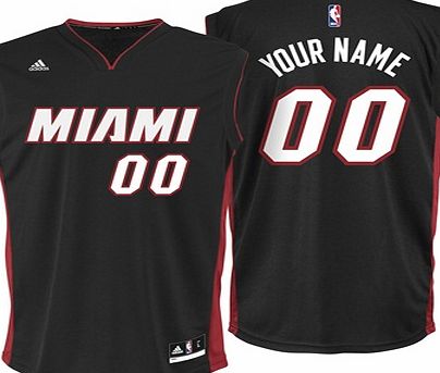 Sports Licensed Division of the adidas Group LLC Miami Heat Road Replica Jersey -Custom - Mens