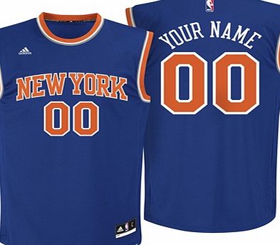 Sports Licensed Division of the adidas Group LLC New York Knicks Road Replica Jersey -Custom -