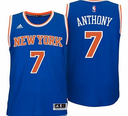 Sports Licensed Division of the adidas Group LLC New York Knicks Road Swingman Jersey -Carmelo