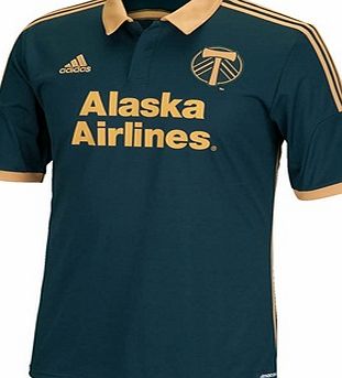 Sports Licensed Division of the adidas Group LLC Portland Timbers Away Shirt 2014/15 Green