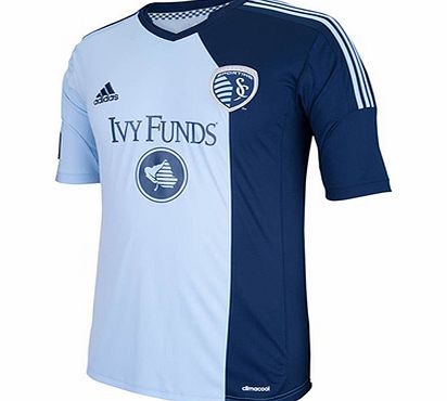 Sports Licensed Division of the adidas Group LLC Sporting Kansas City Home Shirt 2014 Lt Blue