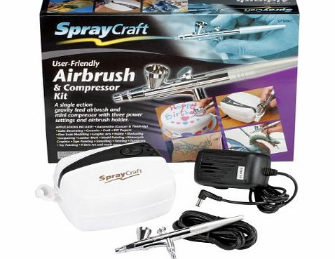 Spraycraft Airbrush and Compressor Kit