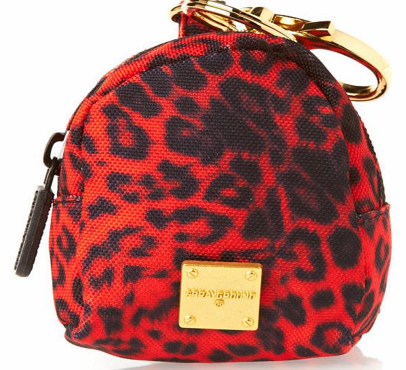 Sprayground Red Leopard Key Chain - Red
