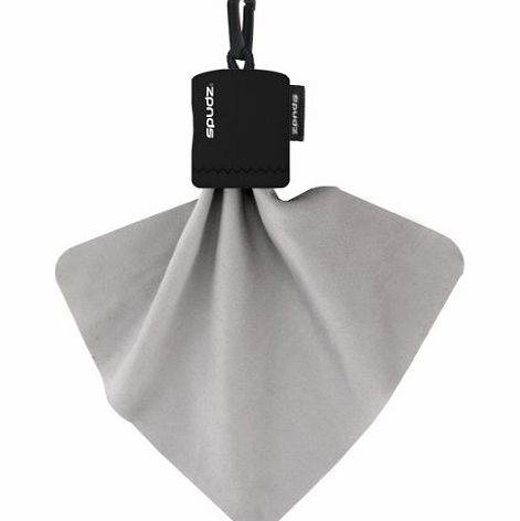 Spudz SPBK01 6x6 Micro Fibre Lens Cloth In Pouch -Black