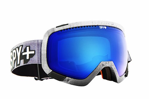 Spy Mens Platoon Ski Goggles - Matt Grey/Louie Vito Pro Model Inc Flight Strap/Blue Contact Lens with Bonus Bronze Lens