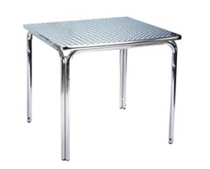 Square aluminium tables